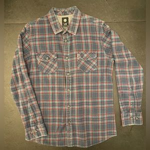 Element Plaid Flannel Shirt L